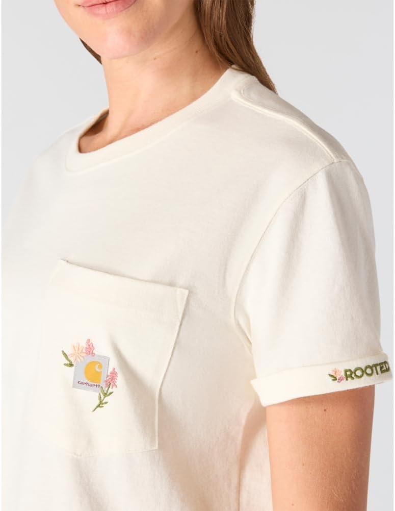 image:imageCarhartt Womens Dearborn Loose Floral TShirtEggshell