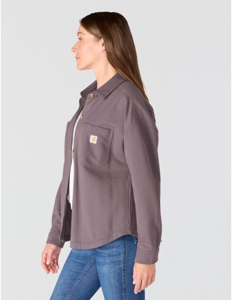 image:imageCarhartt Womens Durham Knit OvershirtAsh Berry