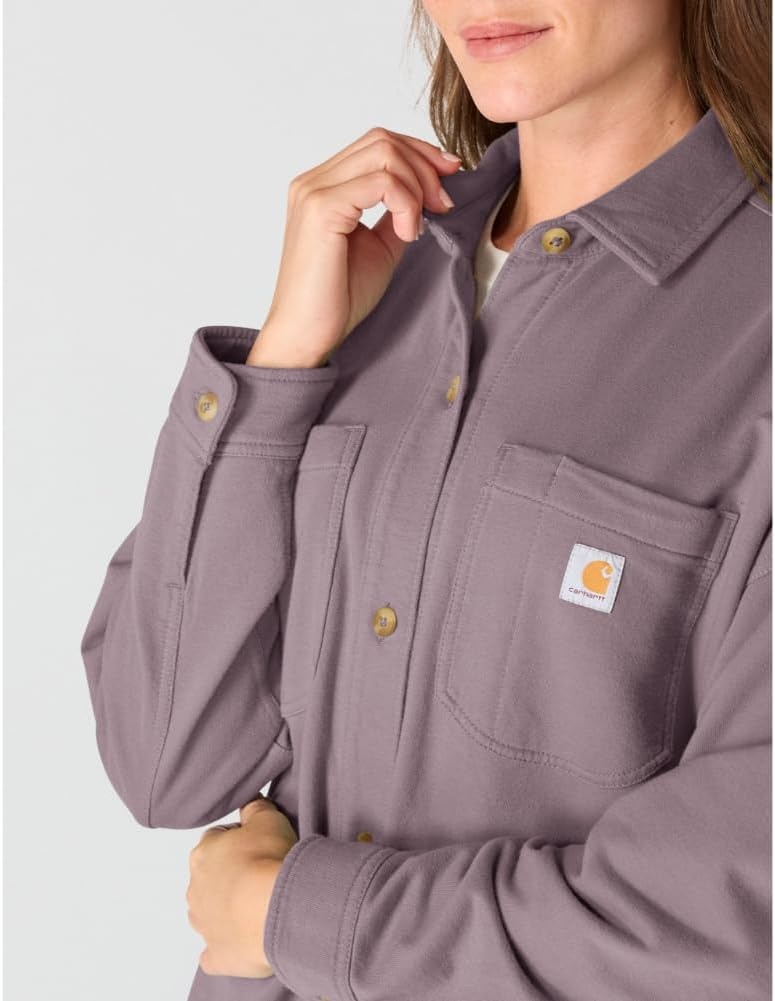 image:imageCarhartt Womens Durham Knit OvershirtAsh Berry