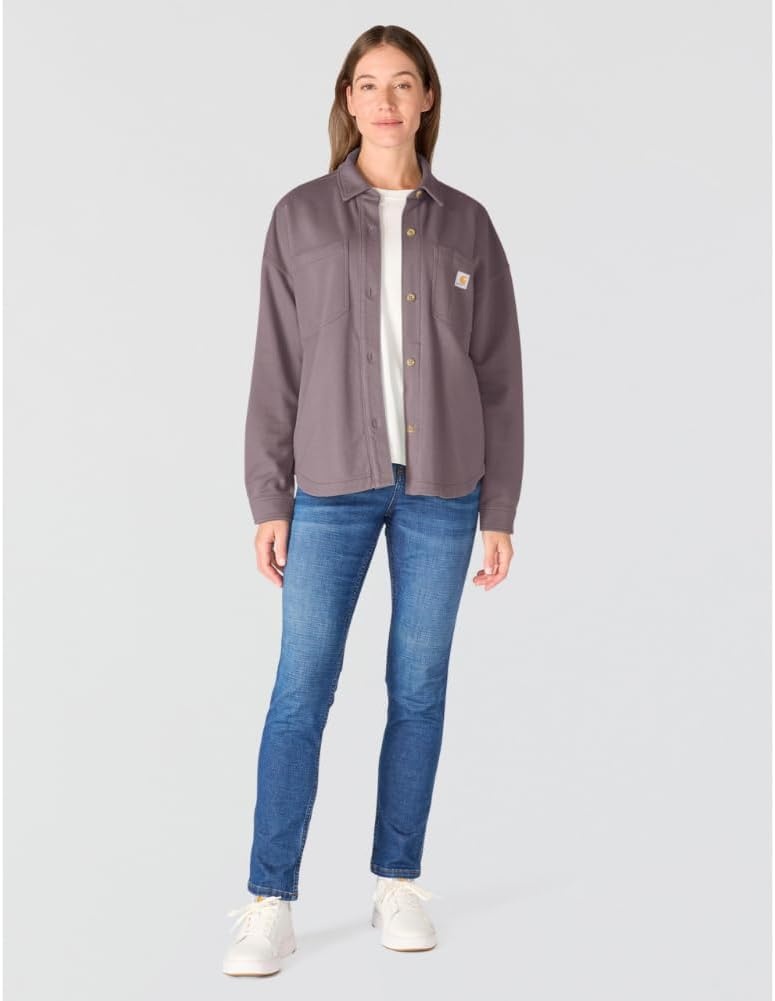 image:imageCarhartt Womens Durham Knit OvershirtAsh Berry