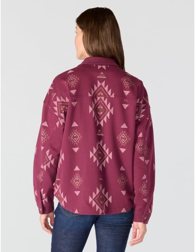 image:imageCarhartt Womens Durham Knit OvershirtB Yellowtail Cherry Lacquer Print