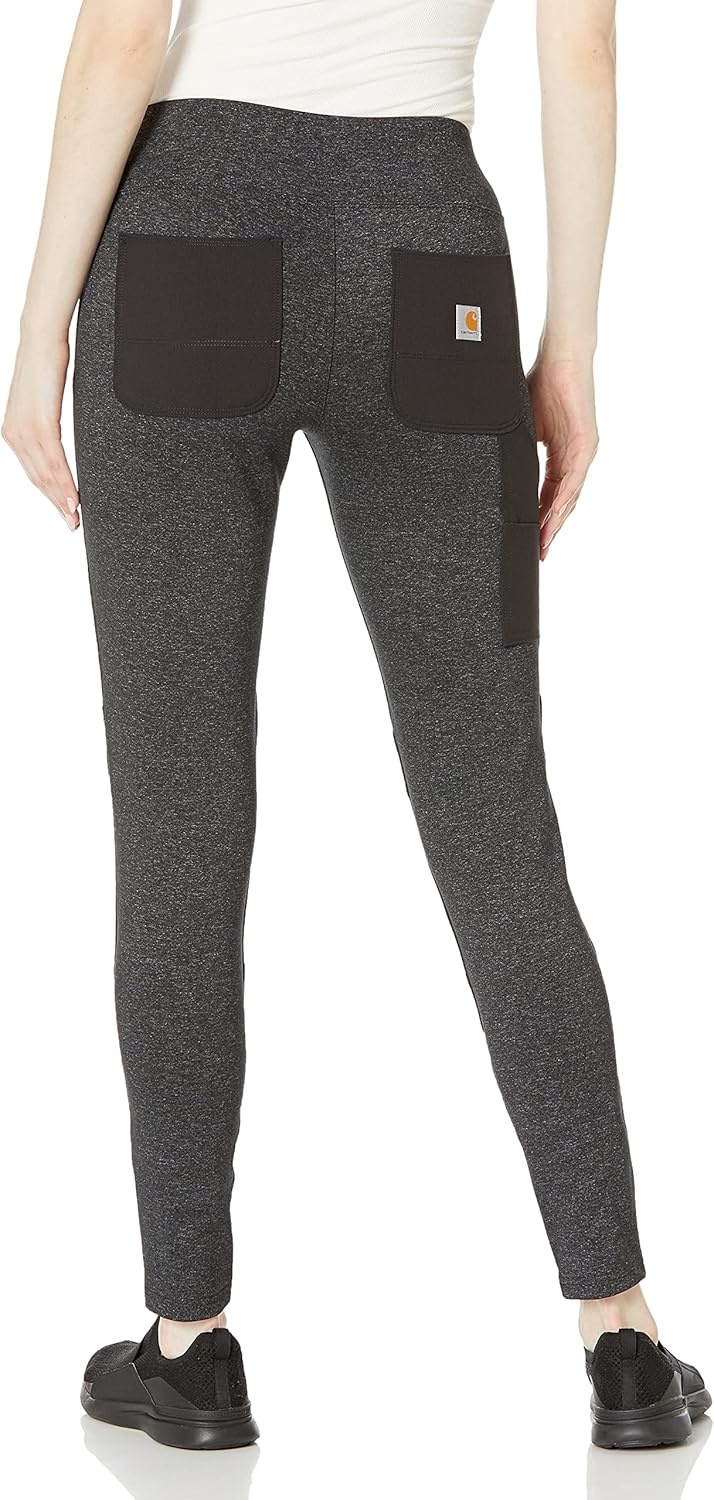 image:imageCarhartt Womens Force Fitted Midweight Utility LeggingBlack Heather