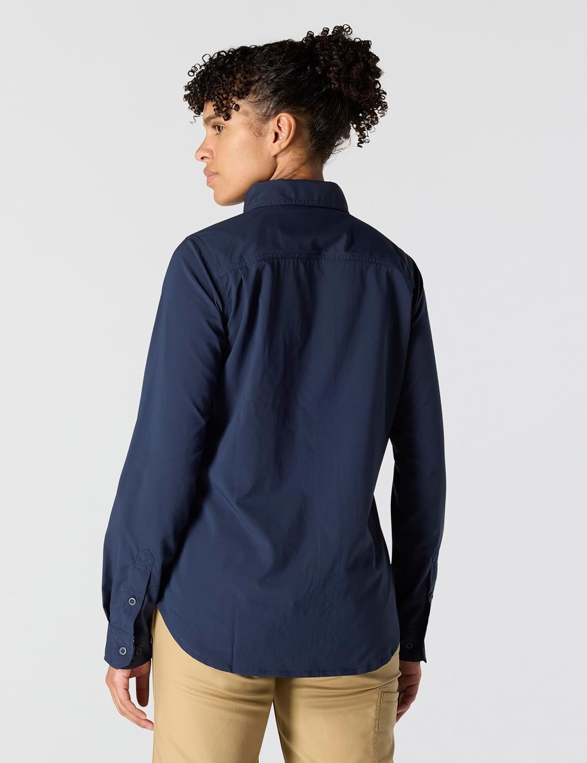 image:imageCarhartt Womens Force Relaxed Fit Lightweight Long Sleeve ShirtNavy