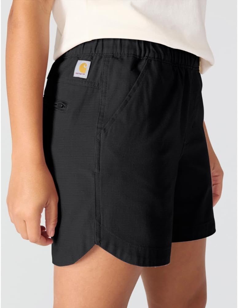 image:imageCarhartt Womens Force Relaxed Fit Ripstop Work ShortBlack