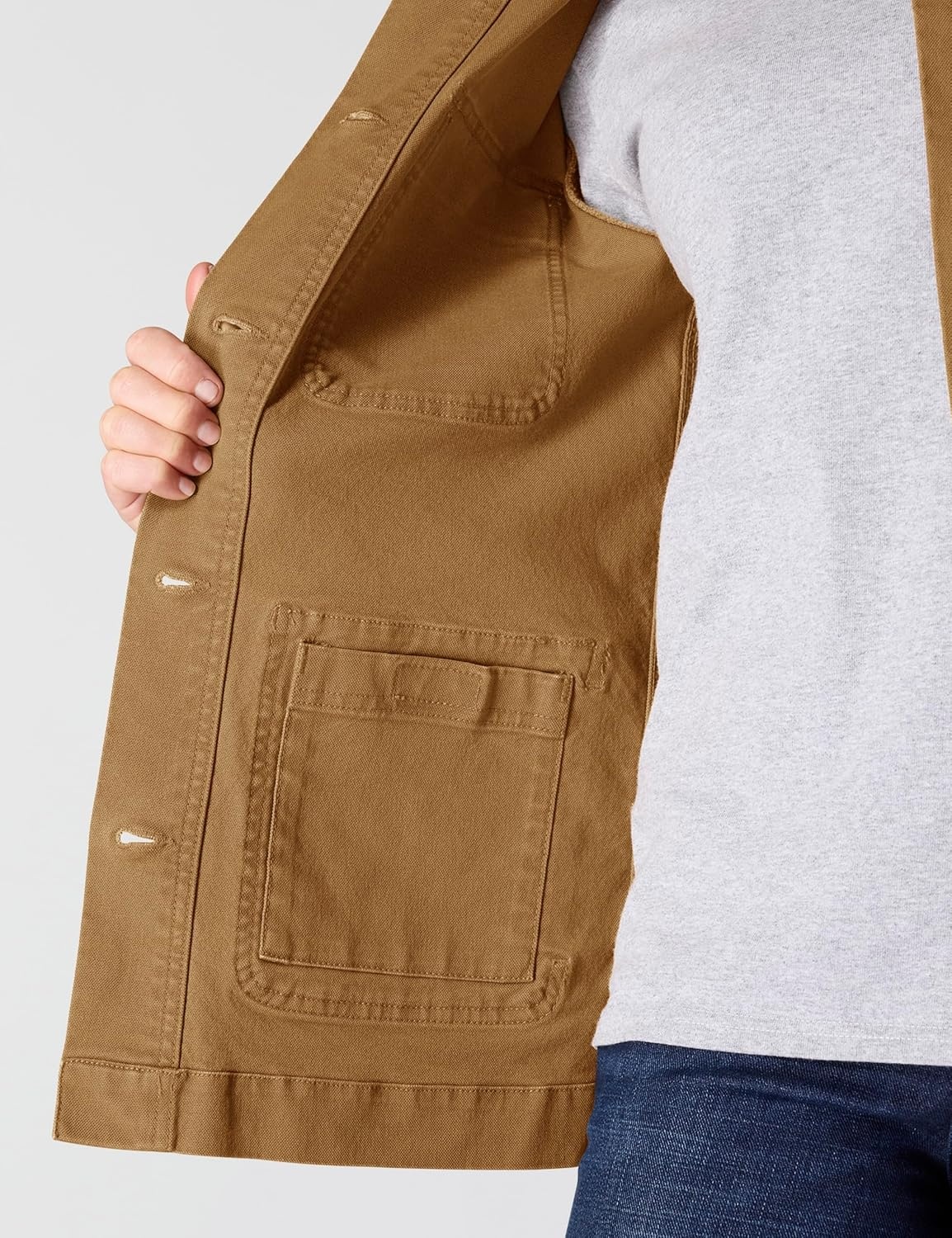 image:imageCarhartt Womens Iconic Stretch Duck Chore CoatCarhartt Brown