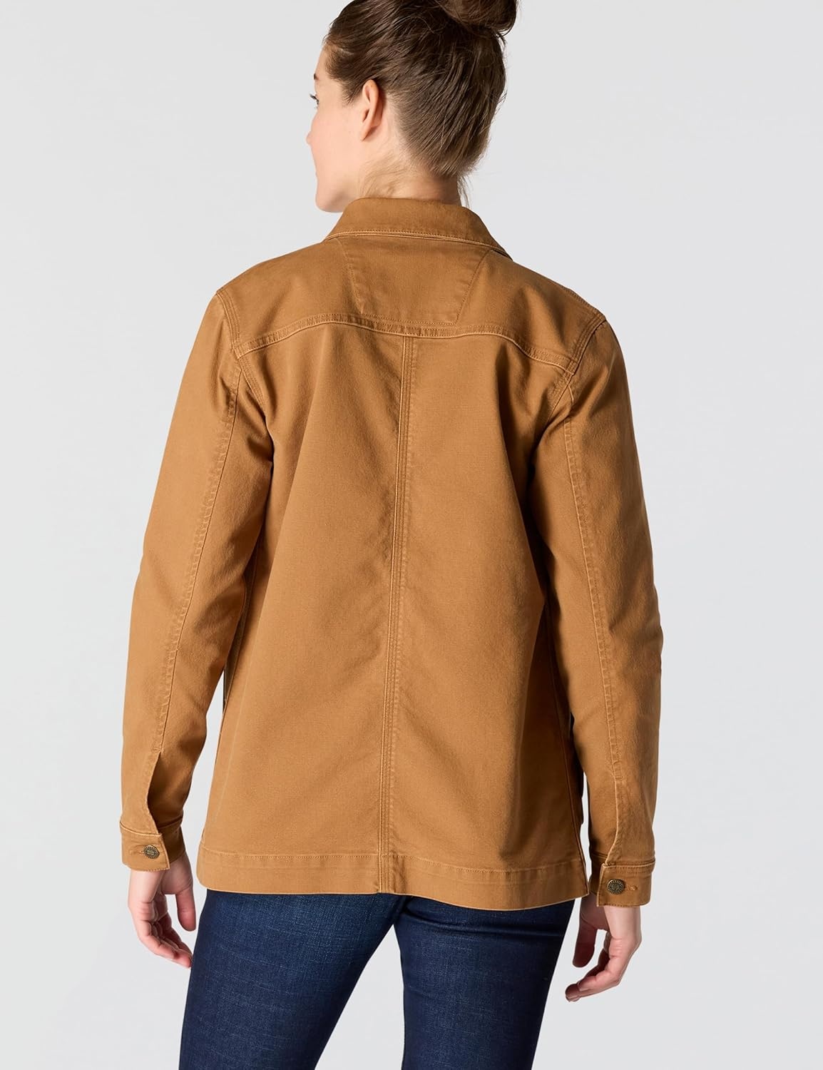 image:imageCarhartt Womens Iconic Stretch Duck Chore CoatCarhartt Brown
