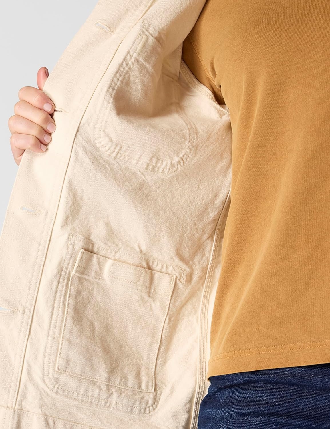image:imageCarhartt Womens Iconic Stretch Duck Chore CoatUndyed Ecru