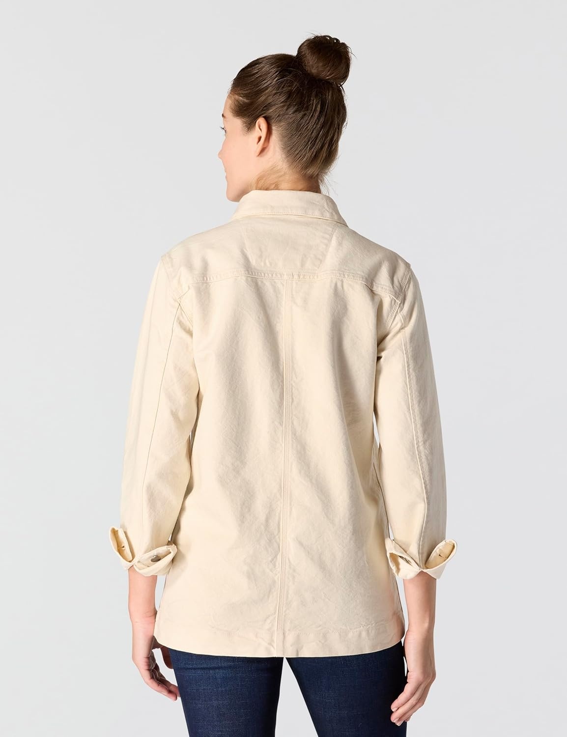 image:imageCarhartt Womens Iconic Stretch Duck Chore CoatUndyed Ecru