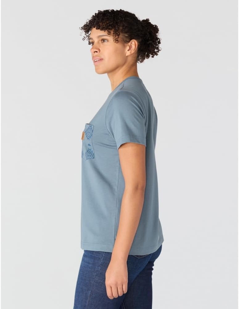 image:imageCarhartt Womens Irvine Relaxed Bethany Yellowtail TShirtIron Blue