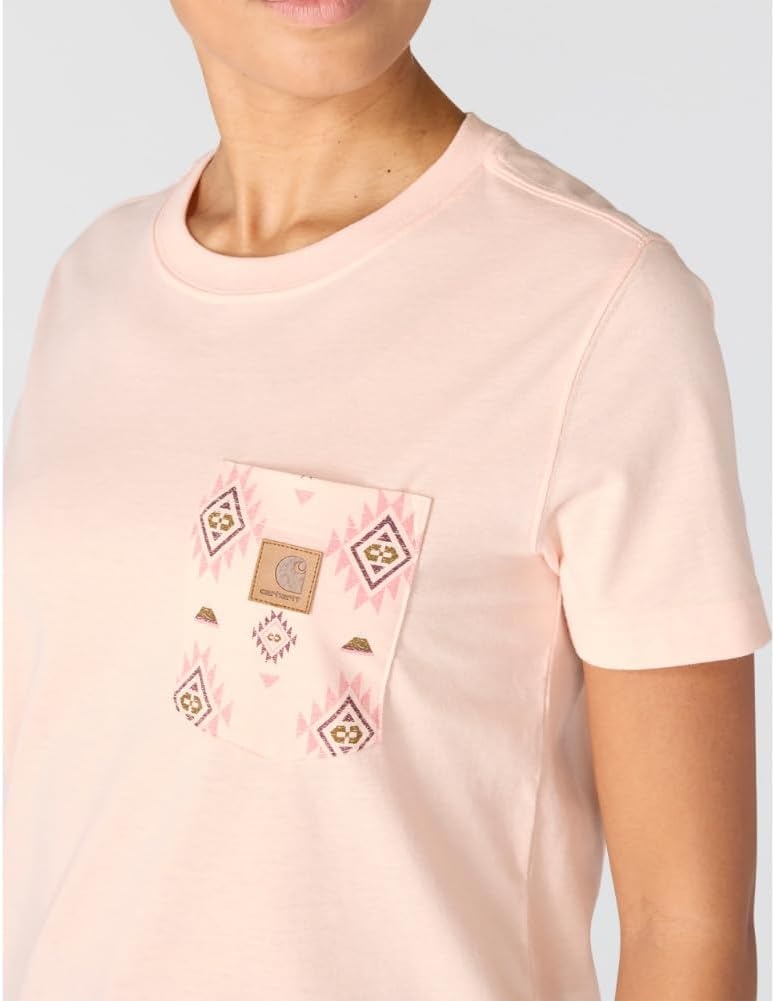 image:imageCarhartt Womens Irvine Relaxed Bethany Yellowtail TShirtLight Coral