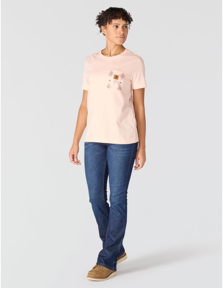 image:imageCarhartt Womens Irvine Relaxed Bethany Yellowtail TShirtLight Coral