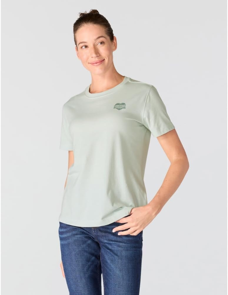 image:imageCarhartt Womens Irvine Relaxed Heritage Heart TShirtSmoked Teal