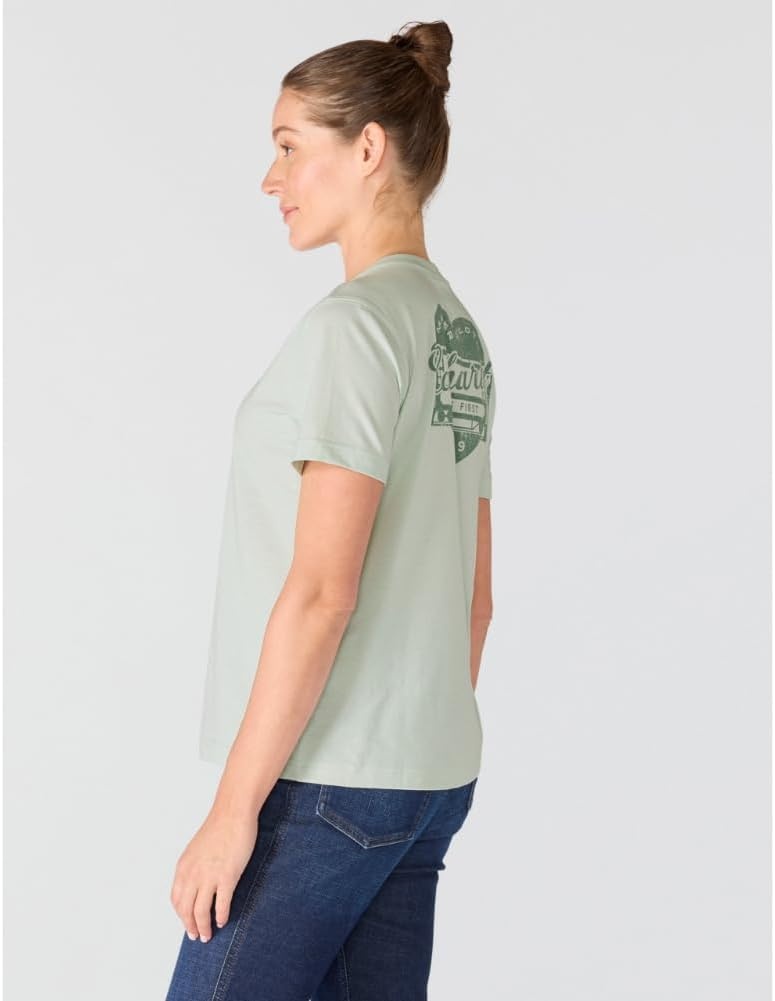 image:imageCarhartt Womens Irvine Relaxed Heritage Heart TShirtSmoked Teal