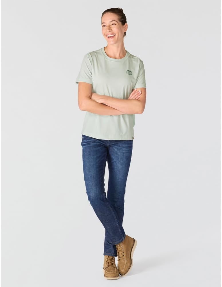 image:imageCarhartt Womens Irvine Relaxed Heritage Heart TShirtSmoked Teal