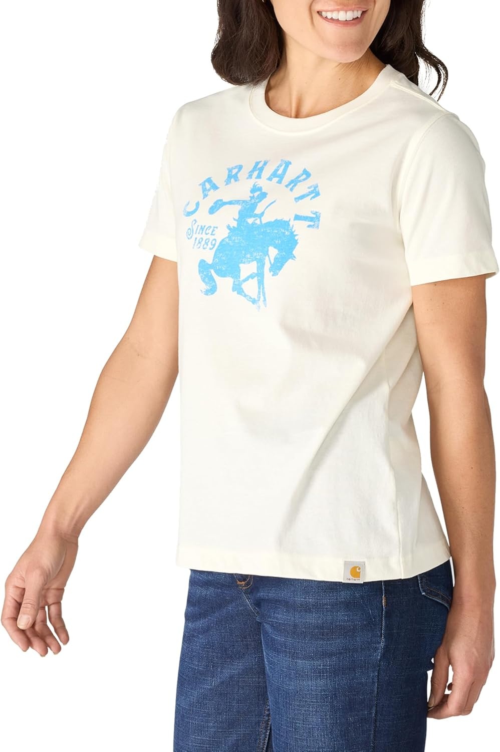 image:imageCarhartt Womens Irvine Relaxed Horse TShirtEggshell