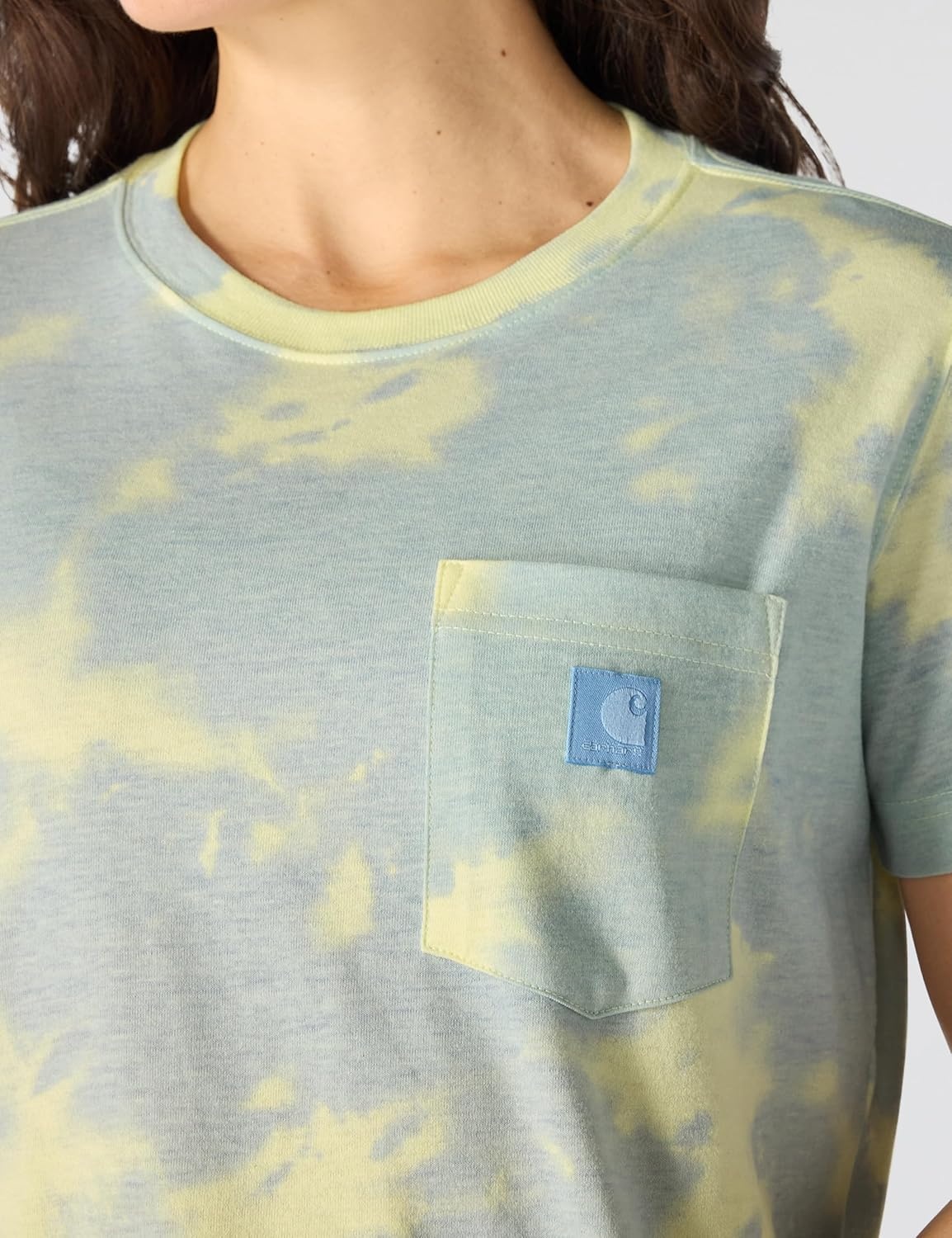 image:imageCarhartt Womens Irvine Relaxed TShirtBlue Aura Watercolor Camo