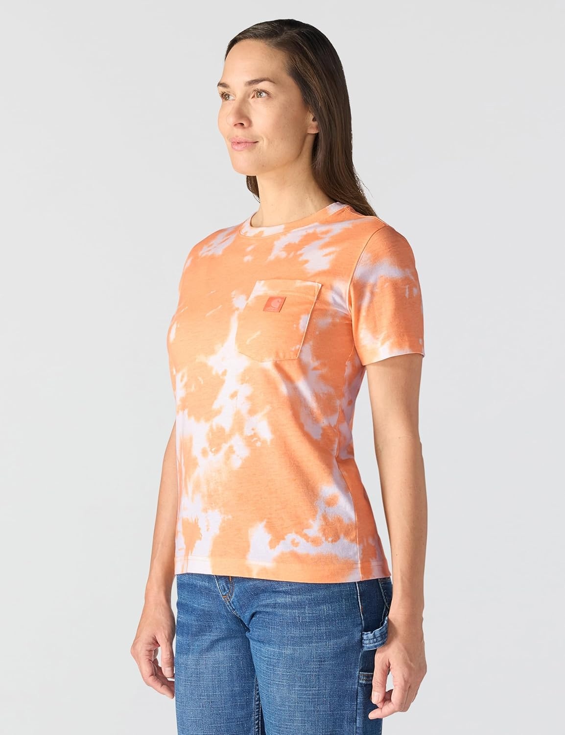 image:imageCarhartt Womens Irvine Relaxed TShirtCoral Reef Watercolor Camo