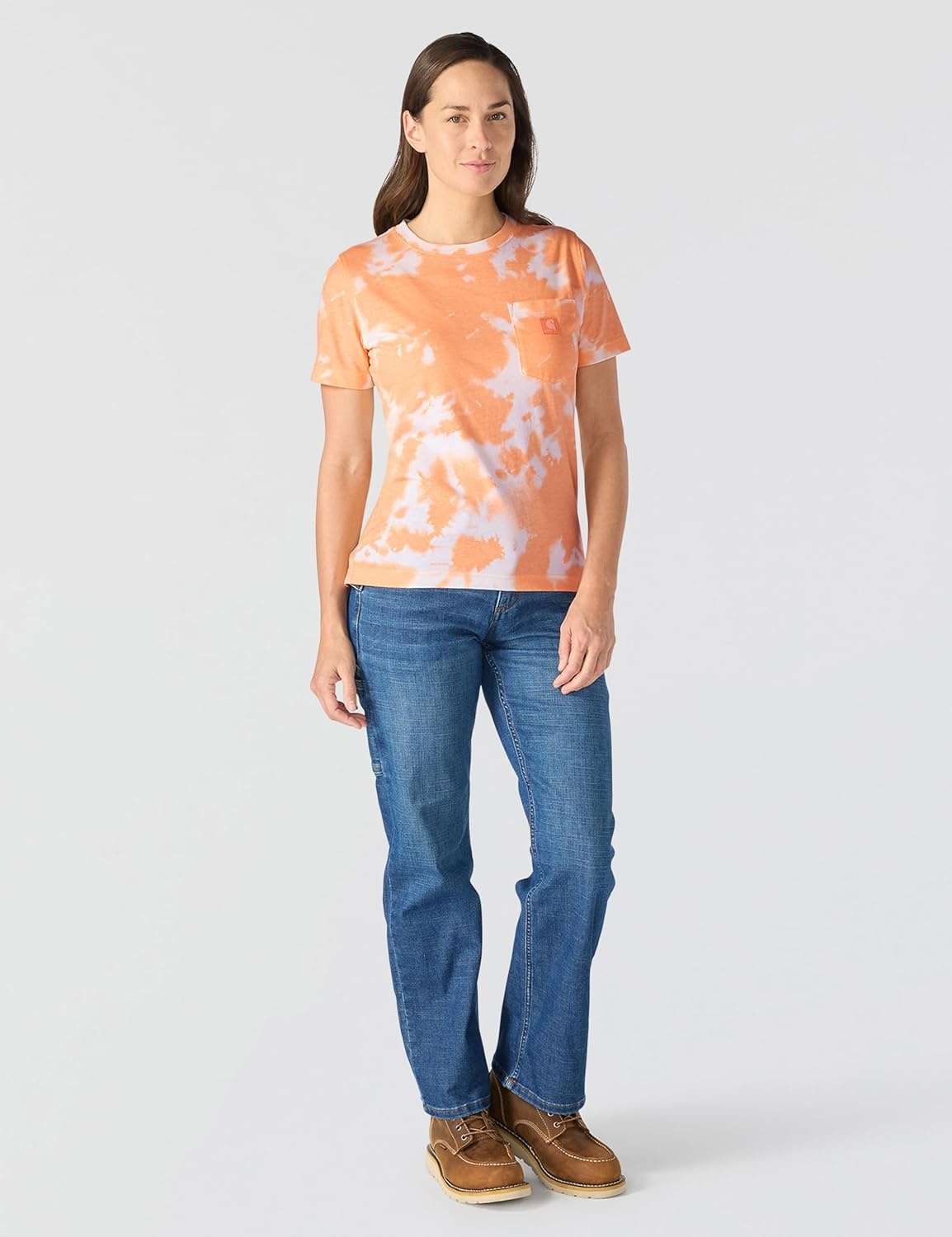 image:imageCarhartt Womens Irvine Relaxed TShirtCoral Reef Watercolor Camo