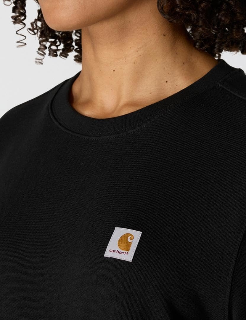 image:imageCarhartt Womens Relaxed Fit Midweight French Terry Crewneck SweatshirtBlack
