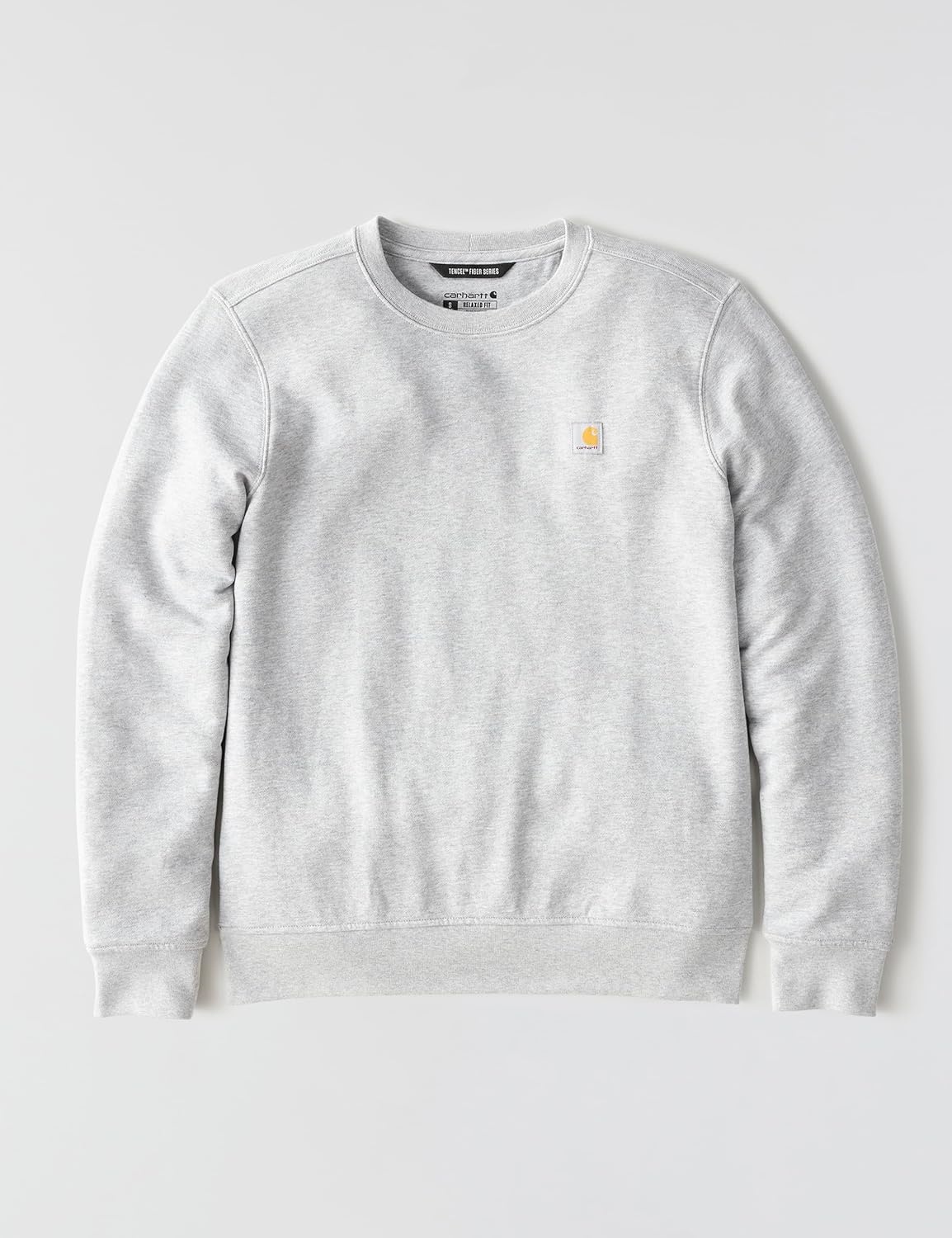 image:imageCarhartt Womens Relaxed Fit Midweight French Terry Crewneck SweatshirtHeather Gray