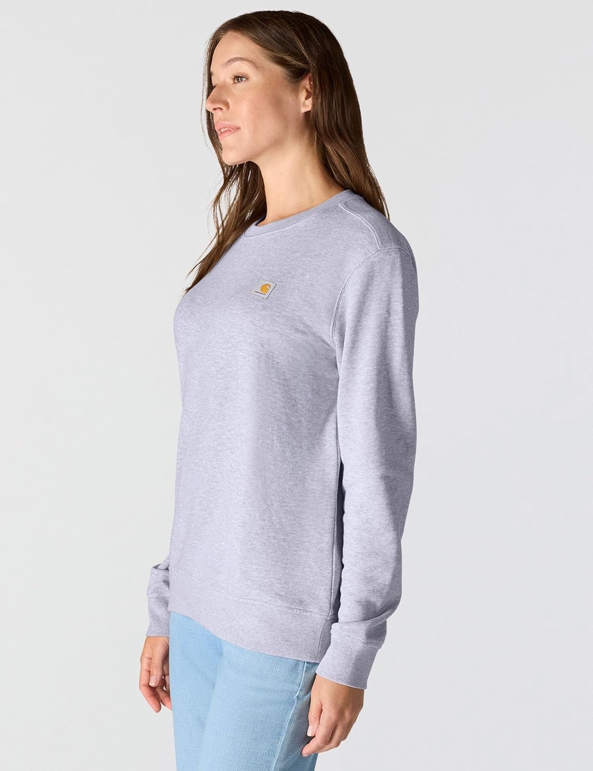 image:imageCarhartt Womens Relaxed Fit Midweight French Terry Crewneck SweatshirtMica