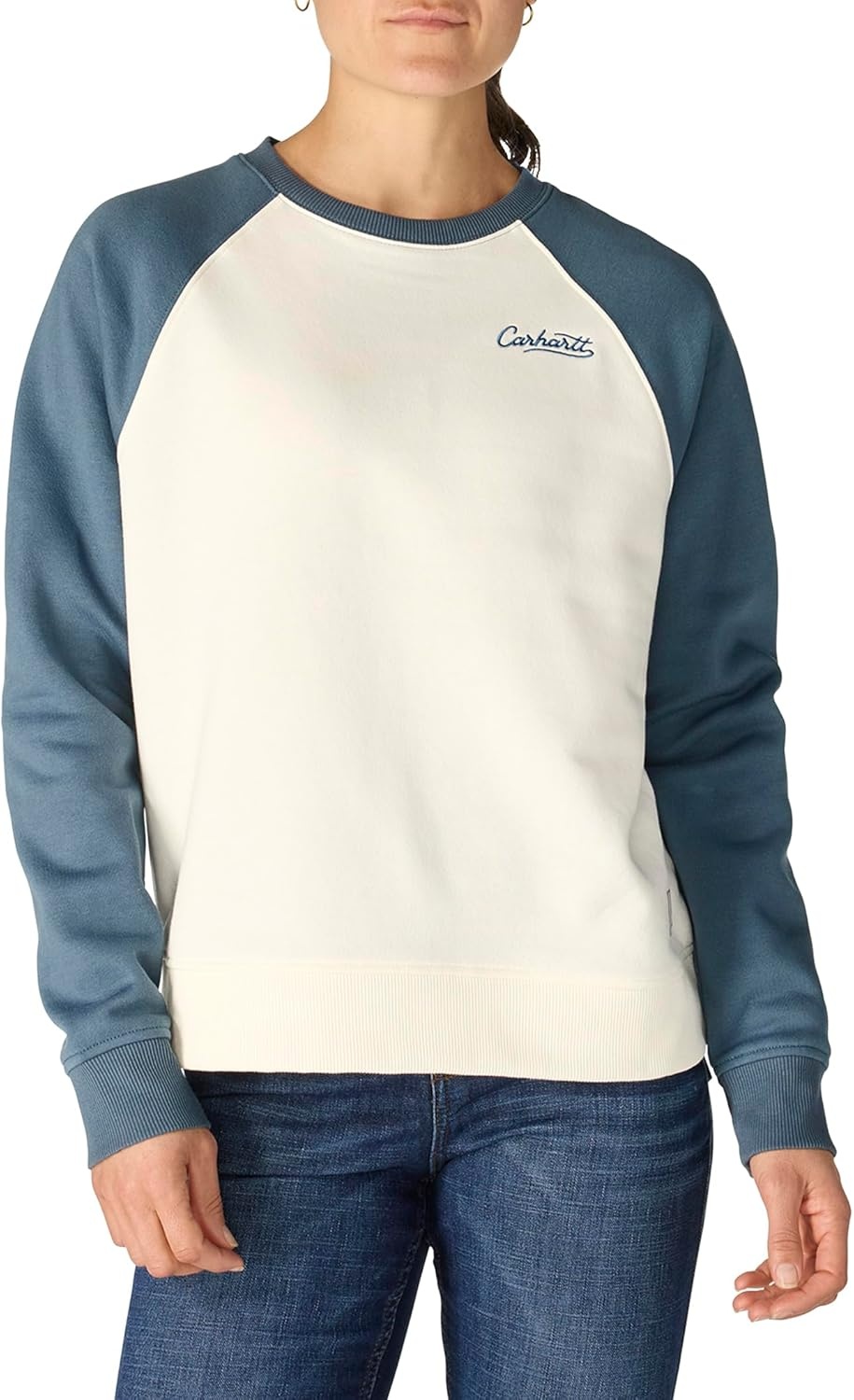 image:imageCarhartt Womens Sawyer Crewneck SweatshirtEggshell