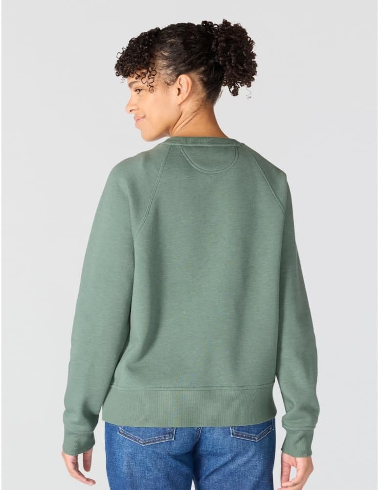 image:imageCarhartt Womens Sawyer Crewneck SweatshirtGreen Slate Heather