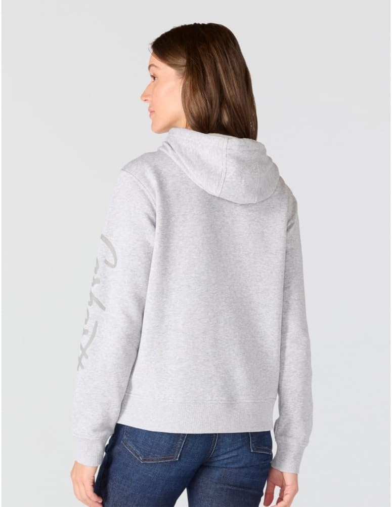 image:imageCarhartt Womens Sawyer Script Logo SweatshirtHeather Gray