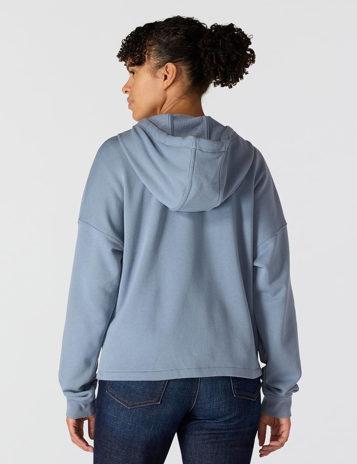 image:imageCarhartt Womens TENCEL Fiber Series FullZip SweatshirtLight Faded Navy