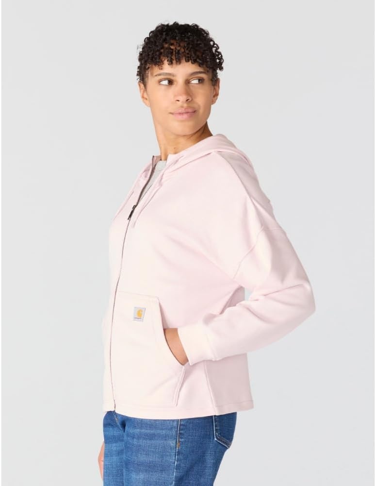 image:imageCarhartt Womens TENCEL Fiber Series FullZip SweatshirtNew Rose