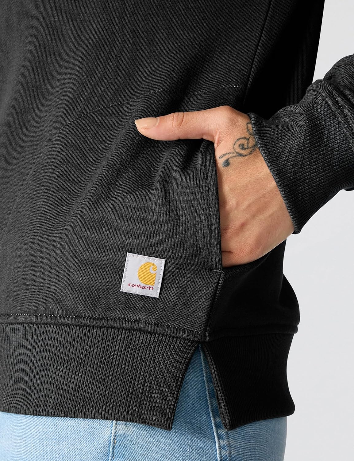 image:imageCarhartt Womens TENCEL Fiber Series HalfZip SweatshirtBlack