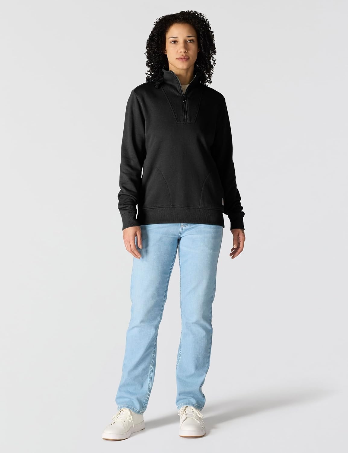 image:imageCarhartt Womens TENCEL Fiber Series HalfZip SweatshirtBlack