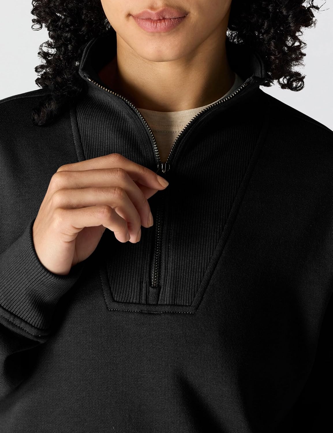 image:imageCarhartt Womens TENCEL Fiber Series HalfZip SweatshirtBlack