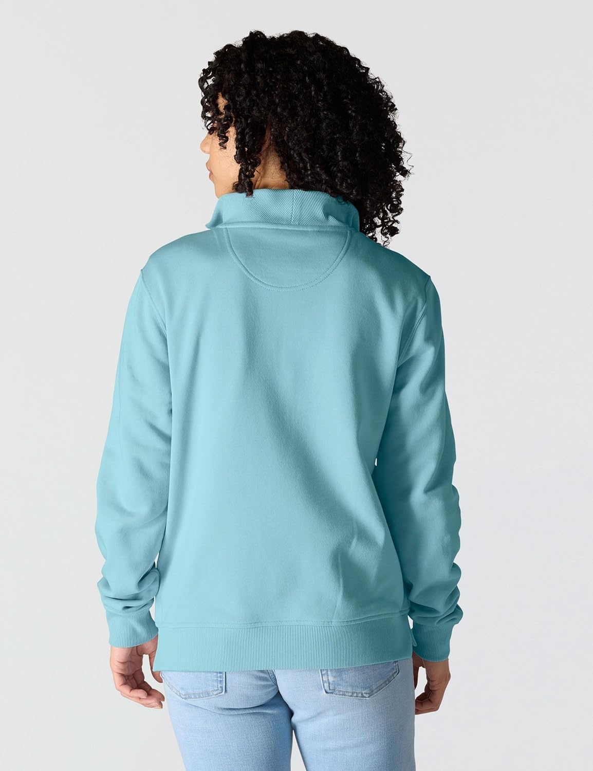 image:imageCarhartt Womens TENCEL Fiber Series HalfZip SweatshirtDusted Aqua