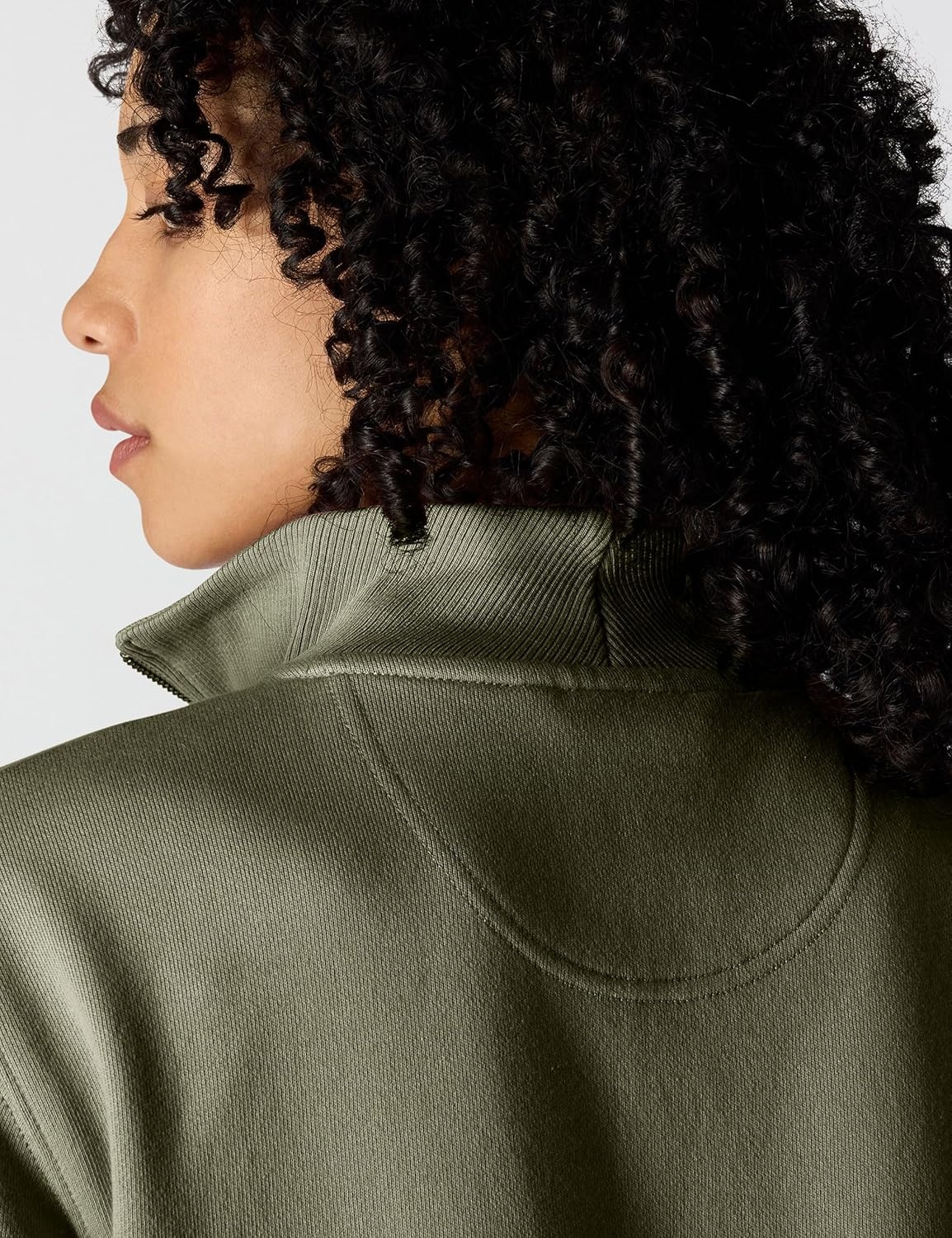 image:imageCarhartt Womens TENCEL Fiber Series HalfZip SweatshirtDusty Olive