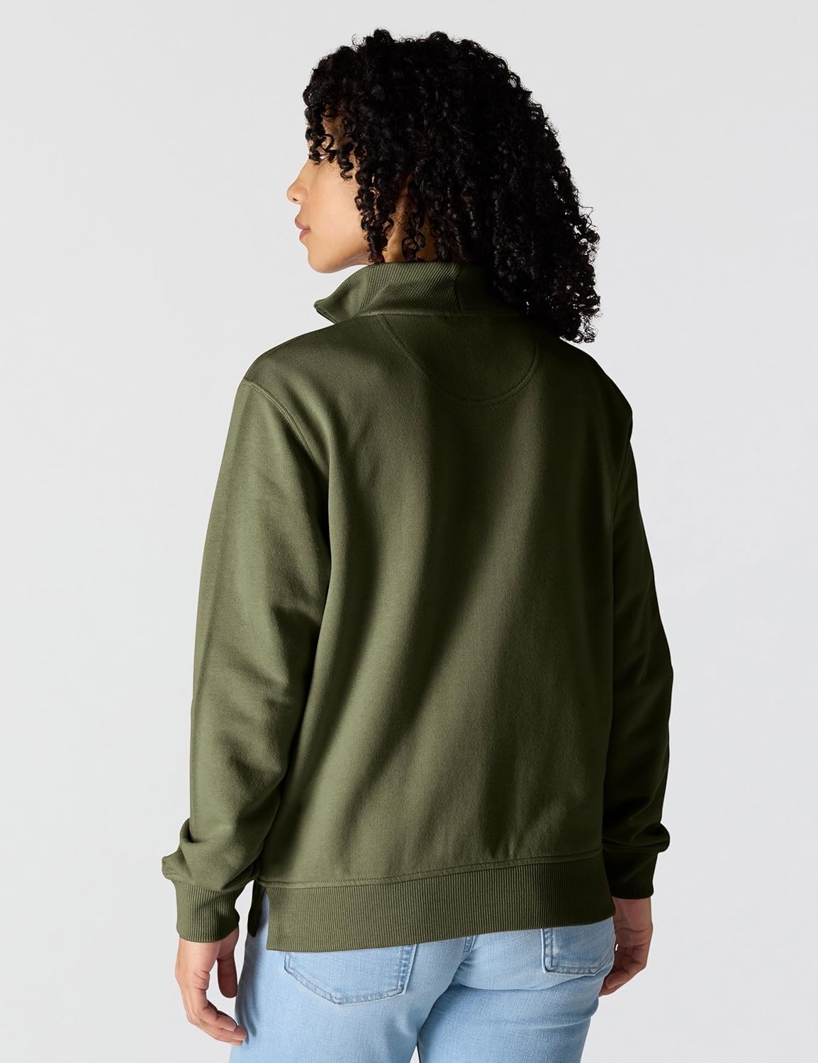 image:imageCarhartt Womens TENCEL Fiber Series HalfZip SweatshirtDusty Olive