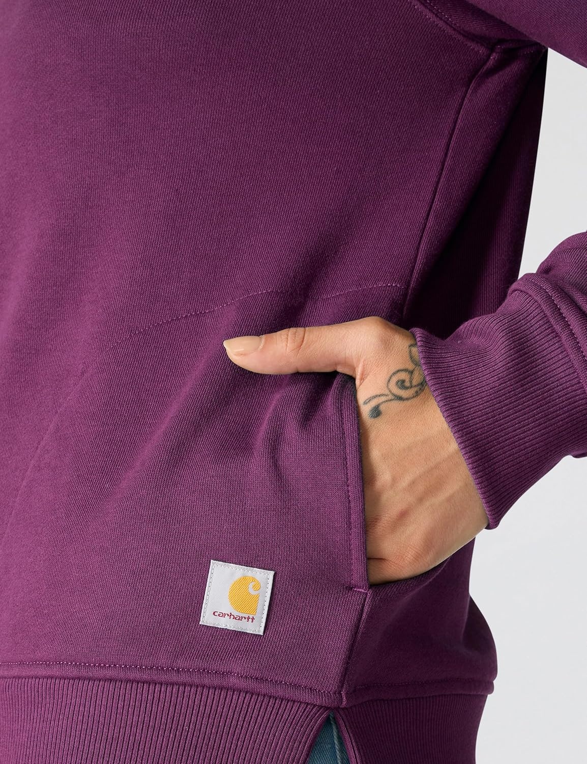 image:imageCarhartt Womens TENCEL Fiber Series HalfZip SweatshirtGooseberry