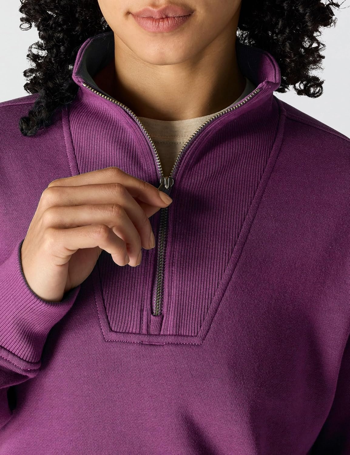 image:imageCarhartt Womens TENCEL Fiber Series HalfZip SweatshirtGooseberry