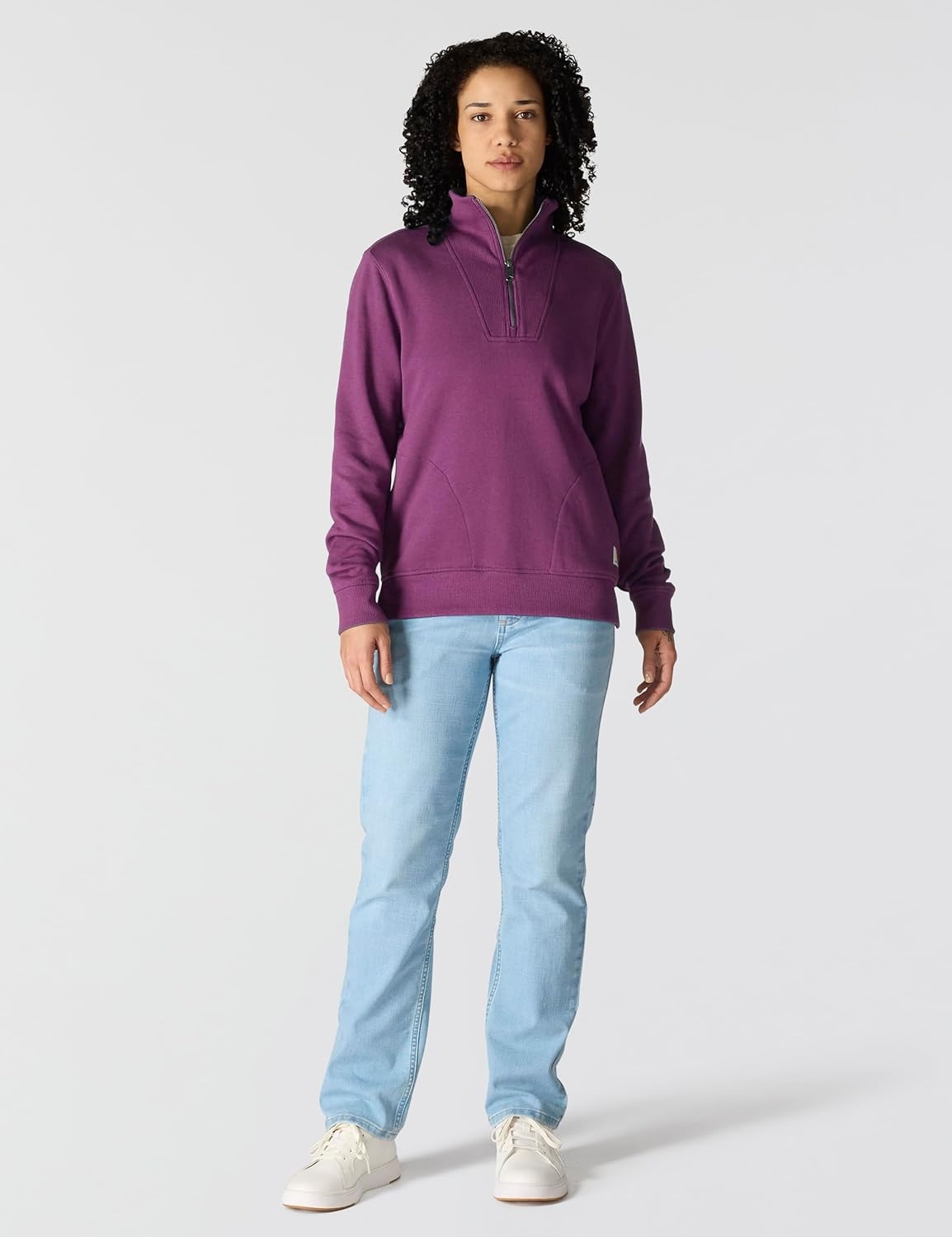 image:imageCarhartt Womens TENCEL Fiber Series HalfZip SweatshirtGooseberry