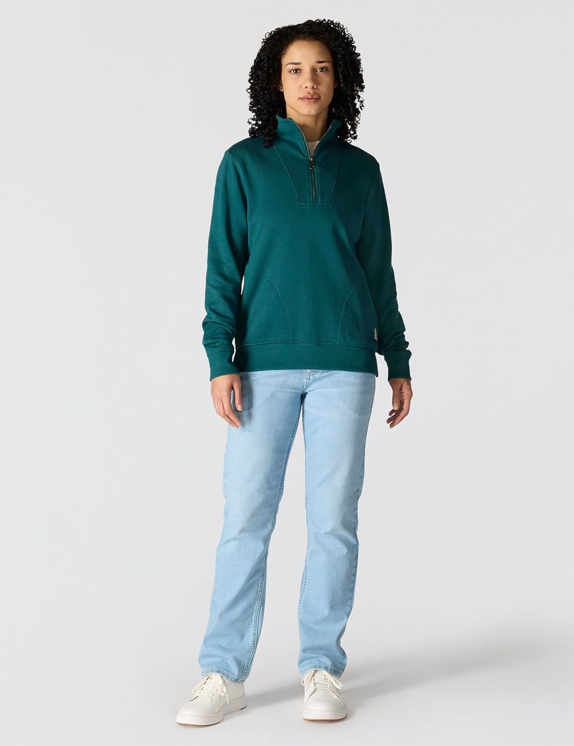 image:imageCarhartt Womens TENCEL Fiber Series HalfZip SweatshirtGreenstone