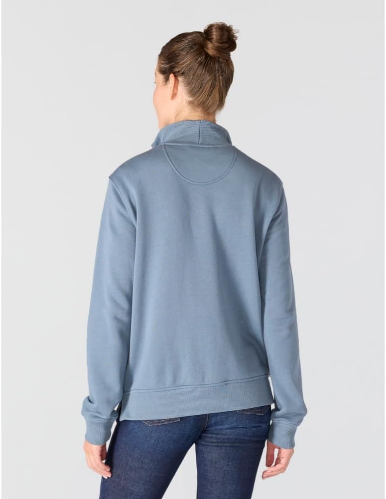 image:imageCarhartt Womens TENCEL Fiber Series HalfZip SweatshirtIron Blue