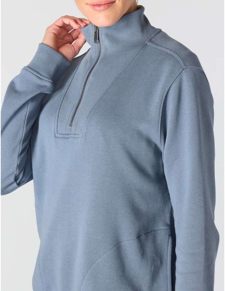 image:imageCarhartt Womens TENCEL Fiber Series HalfZip SweatshirtIron Blue