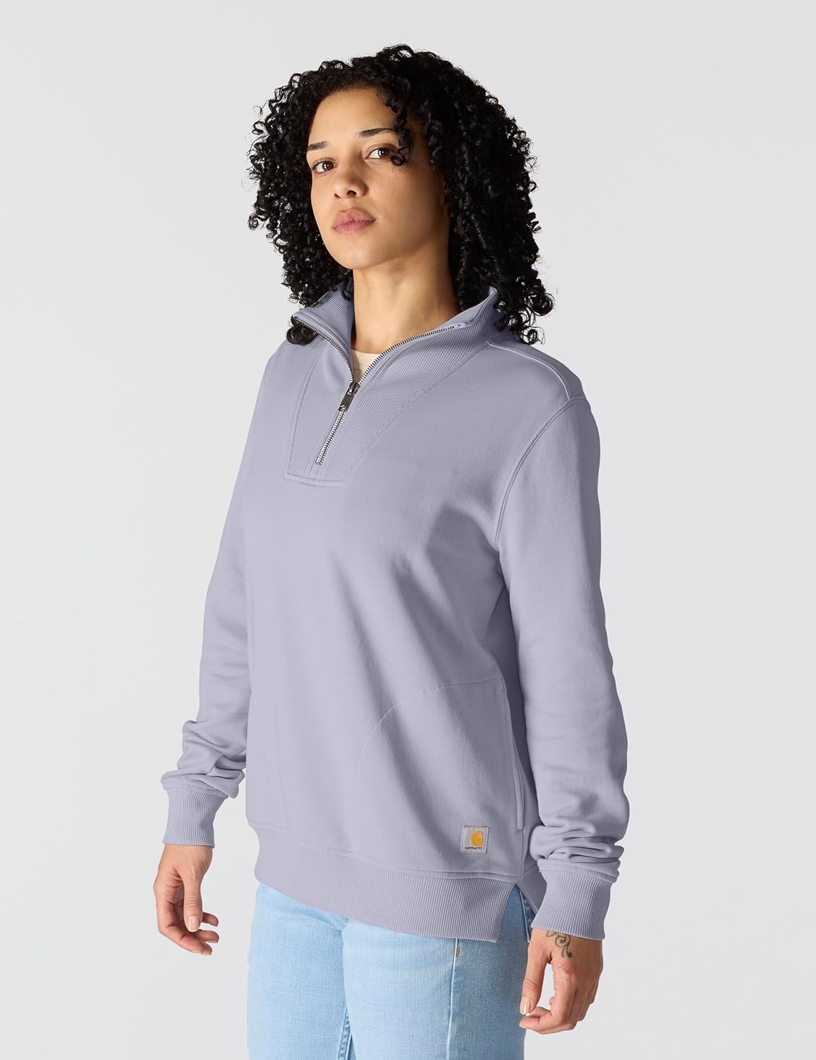 image:imageCarhartt Womens TENCEL Fiber Series HalfZip SweatshirtMica