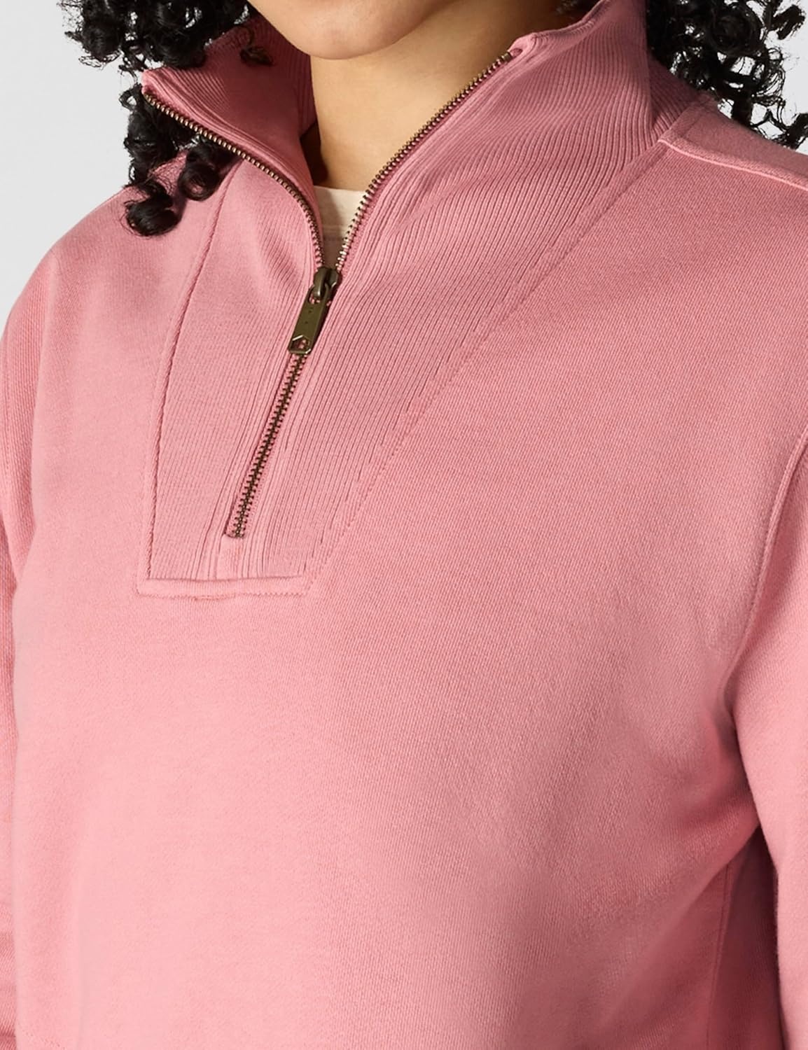 image:imageCarhartt Womens TENCEL Fiber Series HalfZip SweatshirtRose Tint