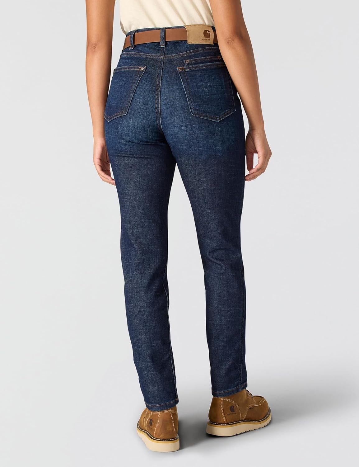 image:imageCarhartt Womens The Mason High Rise Slim Fit Jeans Performance Fit Stretch DenimDownpour
