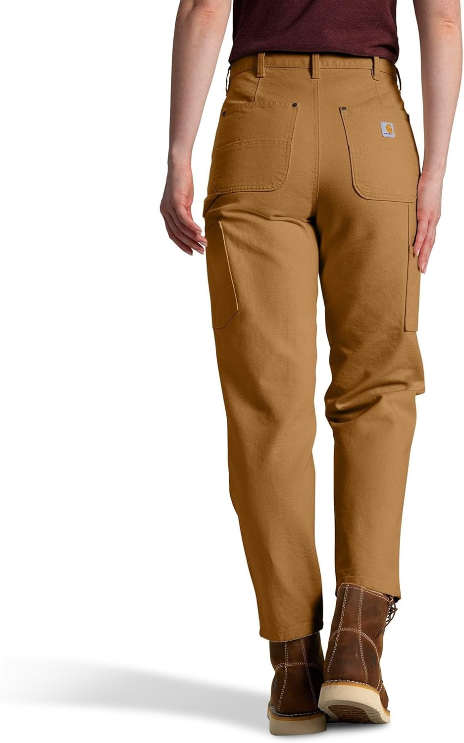 image:imageCarhartt Womens The Vintage Fit DoubleFront Canvas PantCarhartt Brown