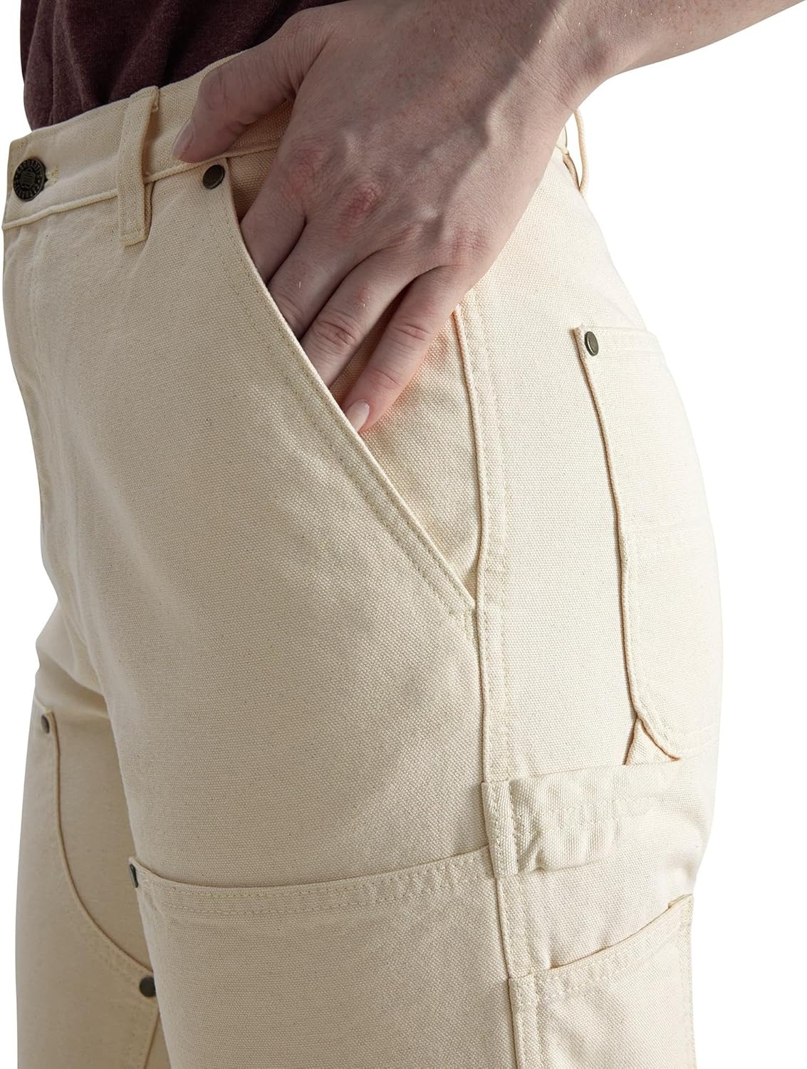 image:imageCarhartt Womens The Vintage Fit DoubleFront Canvas PantUndyed Ecru