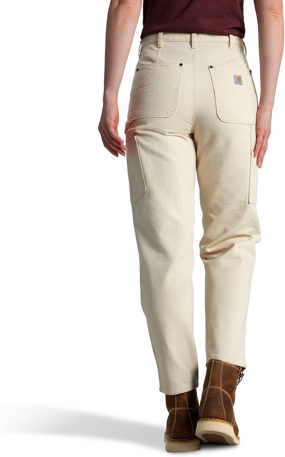 image:imageCarhartt Womens The Vintage Fit DoubleFront Canvas PantUndyed Ecru