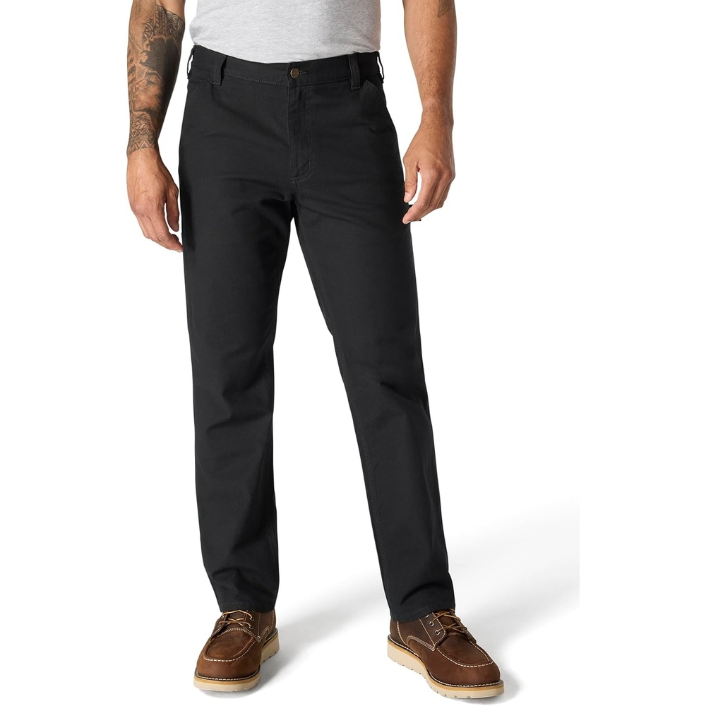 image:imageCarhartt Mens Relaxed Straight Rugged Flex Duck DungareeBlack