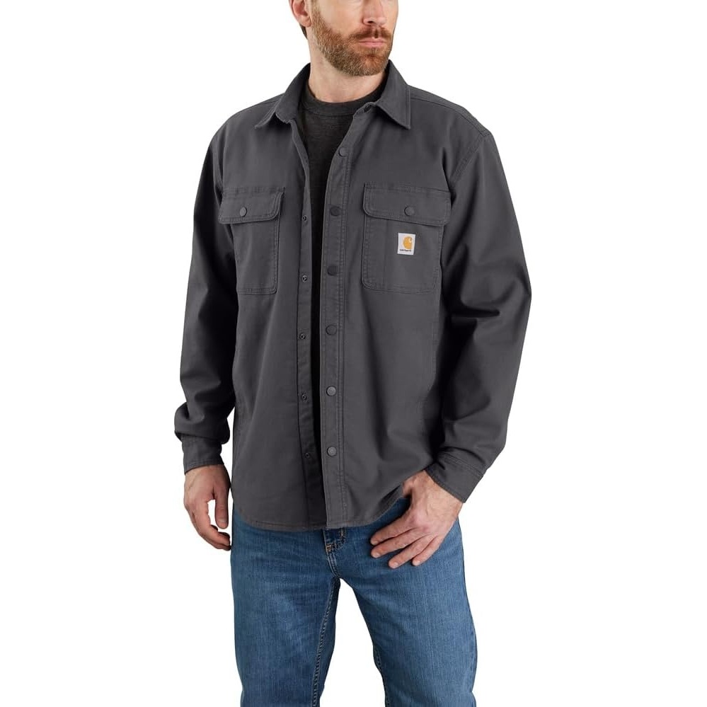 image:imageCarhartt Mens Rigby Relaxed Shirt JacShadow Closeout